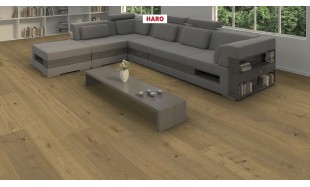 Trisluoksnė parketlentė Haro Plaza Plank Ąžuolas Fumed Invisible Universal 4V
