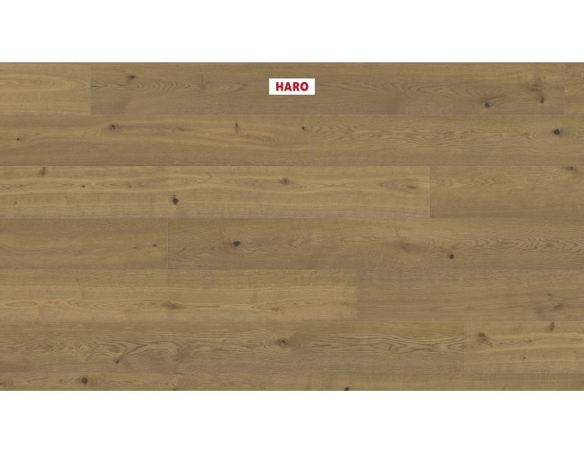 Trisluoksnė parketlentė Haro Plaza Plank Ąžuolas Fumed Invisible Universal 4V