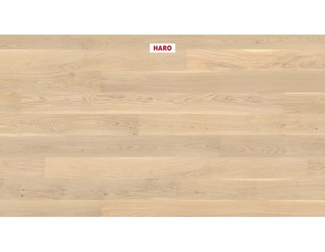 PNR Trisluoksnė parketlentė Haro Plank Ąžuolas Light White Country Brushed 4V