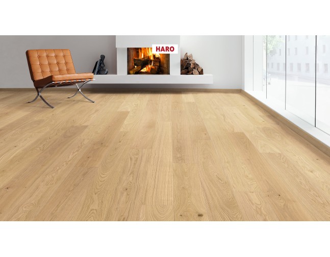 Trisluoksnė parketlentė Haro Plank Ąžuolas Invisible Markant 4V