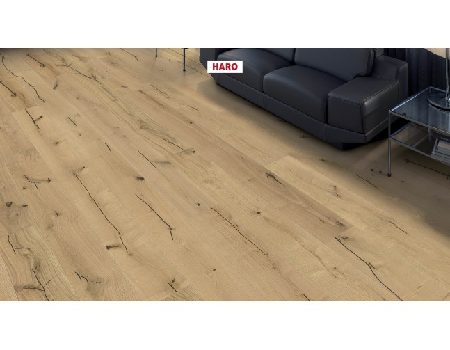 PNR Trisluoksnė parketlentė Haro Plank Ąžuolas Invisible Alabama Brushed 4V