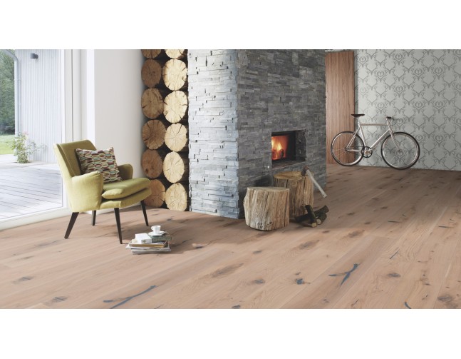 Trisluoksnė parketlentė Boen Plank Ąžuolas White Espressivo 138 MM GBG8ZMFD