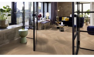 Trisluoksnis parketas Boen Chevron Ąžuolas Adagio White EB482MCD + EB482MDD
