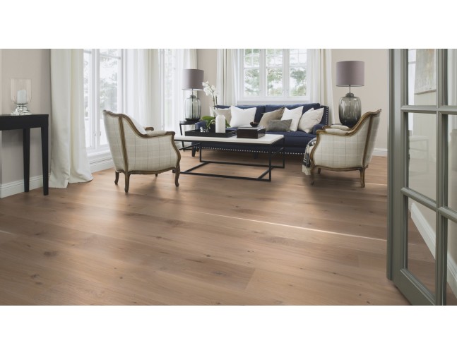 Trisluoksnė parketlentė Boen Plank Ąžuolas White Vivo 209 MM EIGVV2FD