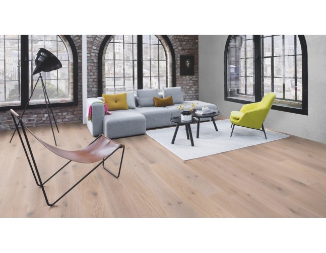 Trisluoksnė parketlentė Boen Plank Ąžuolas White Night Vivo 209 MM SWGVVMFD