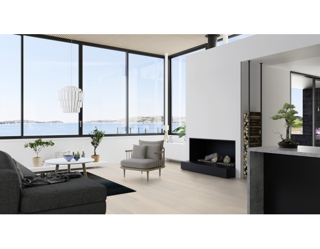 Trisluoksnė parketlentė Boen Plank Live Pure Ąžuolas Andante White 181 MM