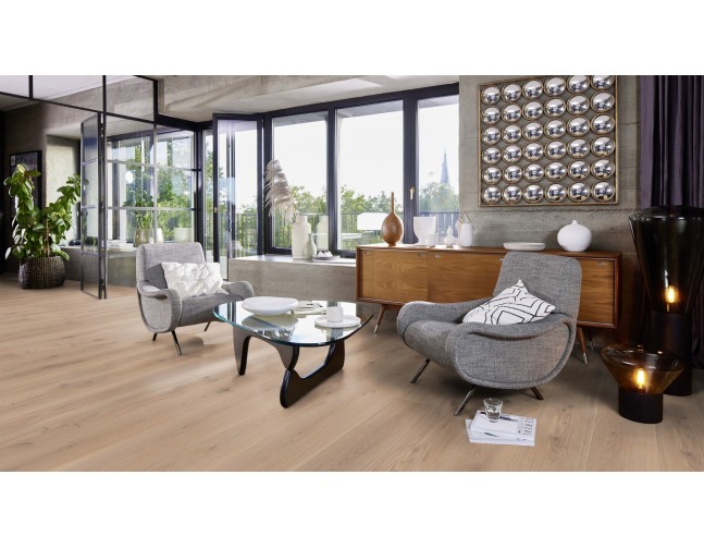 Trisluoksnė parketlentė Boen Plank Ąžuolas White Animoso 181 MM