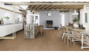 Trisluoksnė parketlentė Boen Plank Ąžuolas Medium Grey Animoso 181 MM
