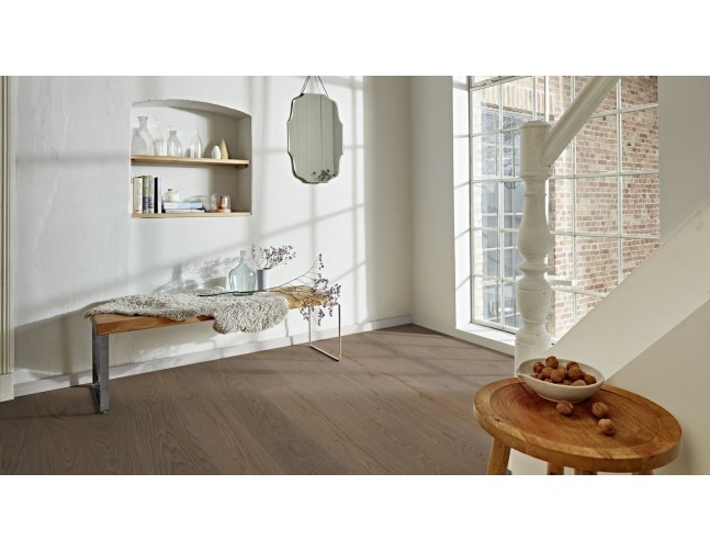 Trisluoksnė parketlentė Boen Stonewashed Ąžuolas Grey Pepper 181 MM