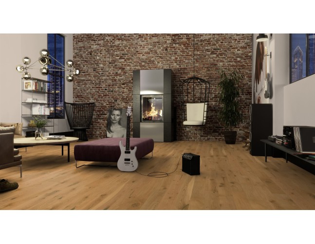 Trisluoksnė parketlentė Boen Plank Ąžuolas Soft Brown Espressivo 138 MM