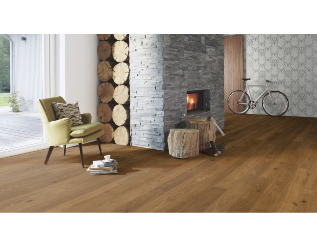 Trisluoksnė parketlentė Boen Plank Ąžuolas Semi Smoked 138 MM EOG84KFD