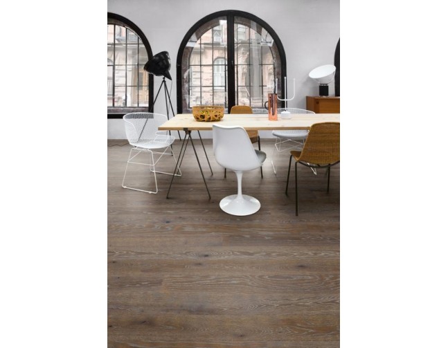 Trisluoksnė parketlentė Boen Stonewashed Ąžuolas Graphite 138 MM YCG8VKFD