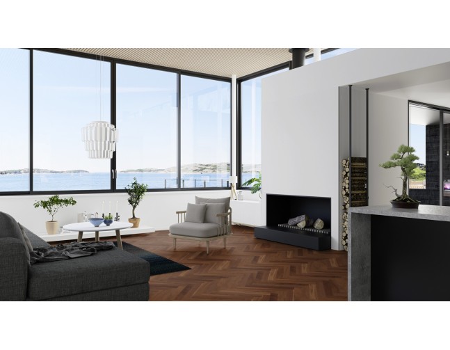 Dvisluoksnis parketas Boen Prestige Riešutas Nature NUP2356D