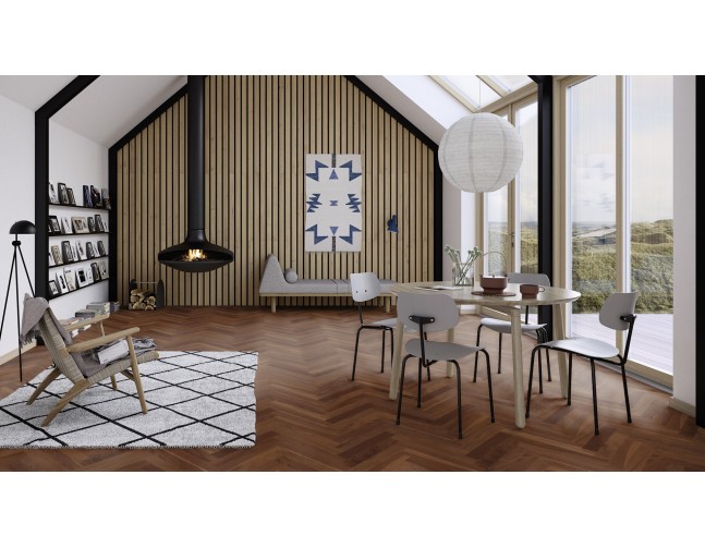 Dvisluoksnis parketas Boen Prestige Riešutas Nature NUP2356D