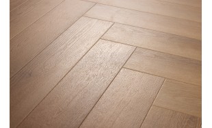 Akcija! Akustinė SPC vinilinė grindų danga Nomad Flo Premium Heringbone Durango