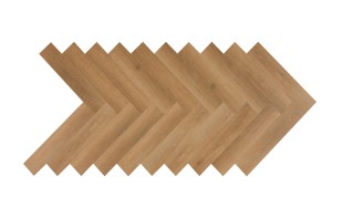 Akcija! Akustinė SPC vinilinė grindų danga Nomad Flo Premium Heringbone Durango