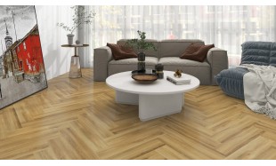 Akcija! Akustinė SPC vinilinė grindų danga Nomad Flo Premium Heringbone Laxe
