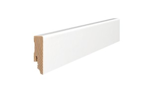 Medinė laminuota grindjuostė Haro Balta RAL 9010 16*58 MM