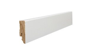 Medinė dažyta grindjuostė Haro Balta tekstūruota 16*58 MM