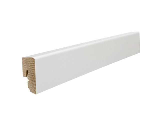 Medinė laminuota grindjuostė Haro Balta RAL 9016 16*40 MM