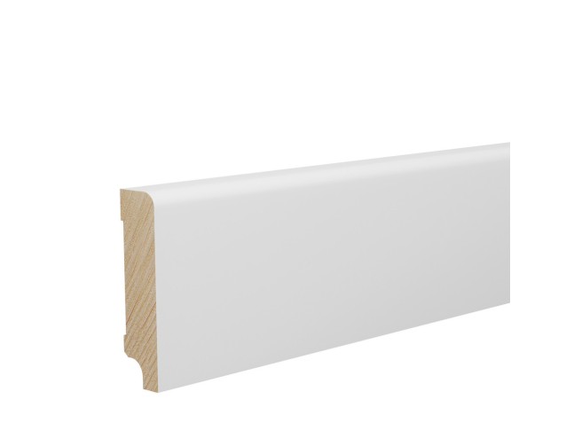 Medinė laminuota grindjuostė Haro Balta RAL 9016 16*60 MM
