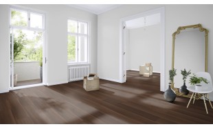 Vinilo danga Wineo 800 Wood XL Riešutas Bergamo Dark 2.5 MM