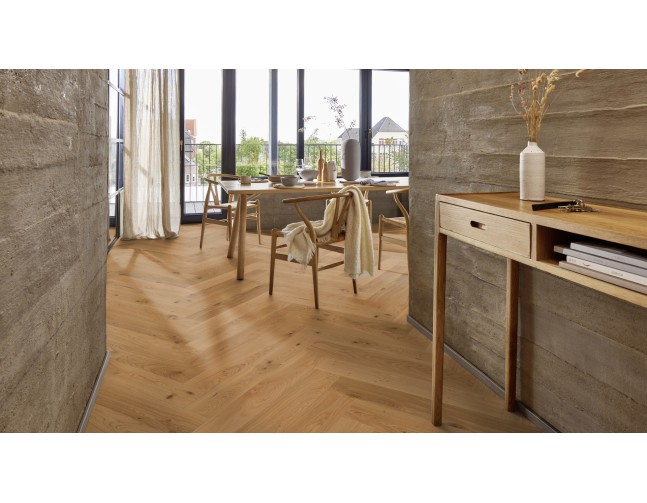 Dvisluoksnis parketas Boen Herringbone Ąžuolas Animoso 137 MM