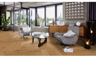 Dvisluoksnis parketas Boen Herringbone Ąžuolas Animoso 137 MM
