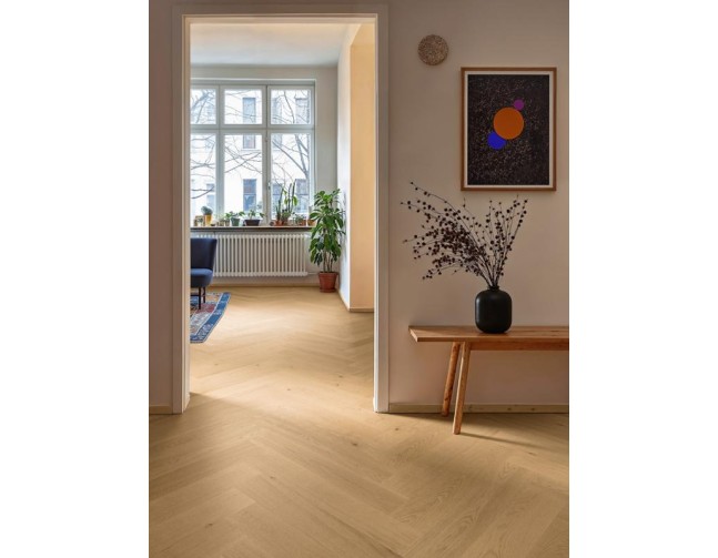 Dvisluoksnis parketas Boen Herringbone Ąžuolas Soft Brown Andante 137 MM