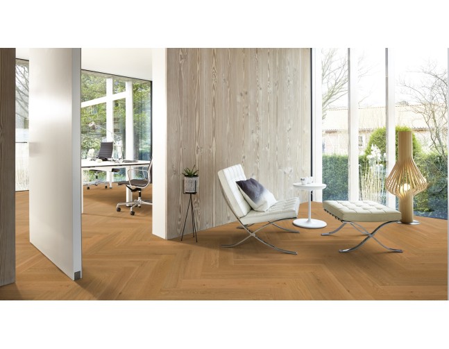 Dvisluoksnis parketas Boen Herringbone Ąžuolas Soft Brown Andante 137 MM