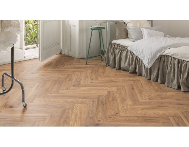 Akcija! Laminuotos grindys Kaindl Masterfloor Maestro Herringbone 8.0 Ąžuolas Bamburgh