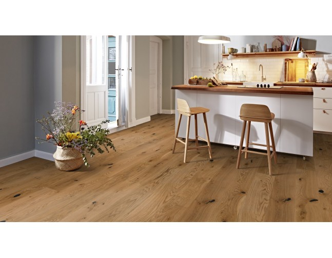 Trisluoksnė parketlentė Boen Gent Castle Plank Ąžuolas Espressivo 209 MM