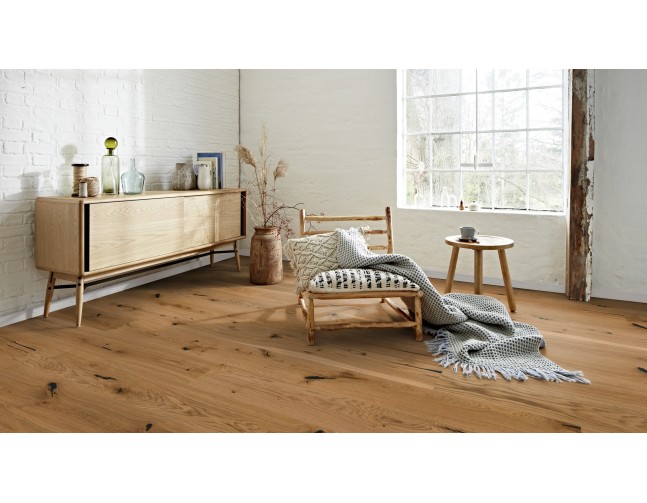 Trisluoksnė parketlentė Boen Gent Castle Plank Ąžuolas Espressivo 209 MM