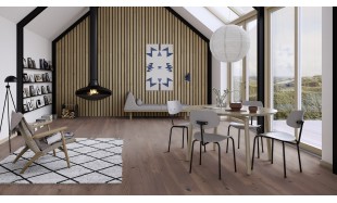 IŠPARDAVIMAS Trisluoksnė parketlentė Boen Plank Ąžuolas Rustic Basalt Mix 181 MM