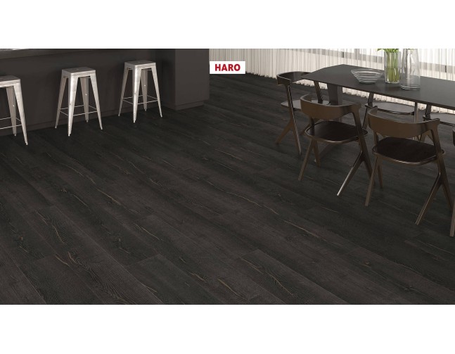 Laminuotos grindys Haro Tritty 200 Aqua Ąžuolas Metallic Black