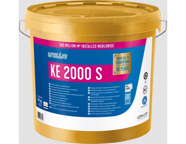 Universalūs klijai lanksčioms dangoms UZIN KE 2000 S, 14 kg