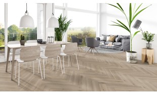 Vinilinė grindų danga Tarkett Herringbone Rigid Ąžuolas Highland CLASSIC GREY