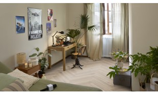Vinilinė grindų danga Tarkett Herringbone Rigid Ąžuolas Highland CLASSIC GREY