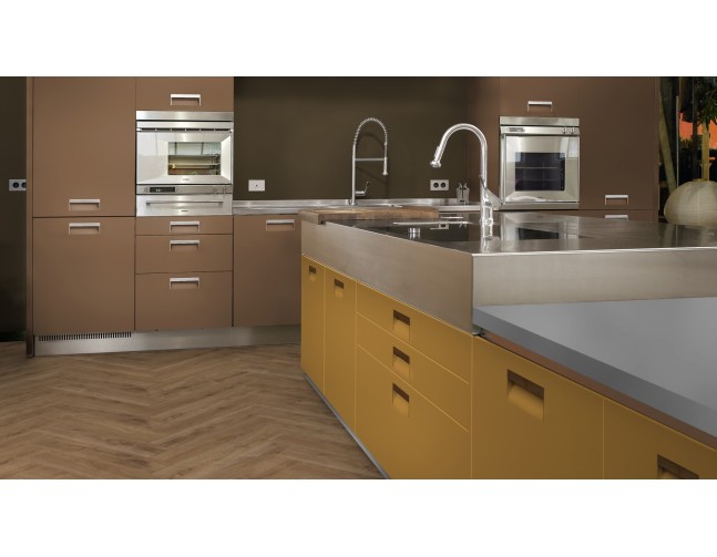 Akcija! Laminuotos grindys Kaindl Masterfloor Maestro Herringbone 8.0 Ąžuolas Harlech