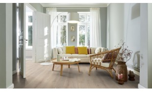 Akcija! Trisluoksnė parketlentė Boen Castle Live Pure Ąžuolas Pale White Shabby 209 MM