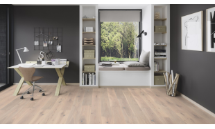 Akcija! Trisluoksnė parketlentė Boen Castle Live Pure Ąžuolas Pale White Shabby 209 MM