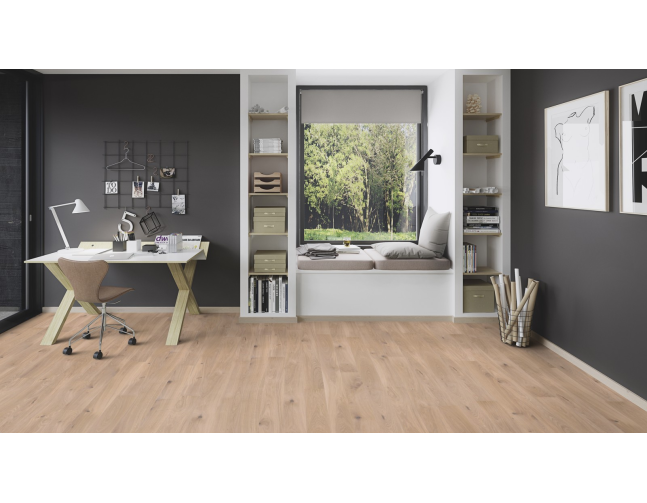 Trisluoksnė parketlentė Boen Plank Ąžuolas White Vivo 209 MM