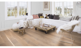 Trisluoksnė parketlentė Boen Plank Ąžuolas Vivo White 138 MM