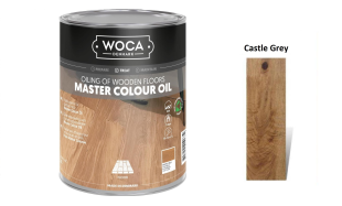 Alyva medinėms grindims Woca Master Colour Oil Castle Grey, 1 L
