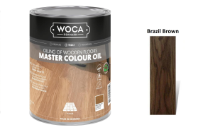 Alyva medinėms grindims Woca Master Colour Oil Brazil Brown, 1