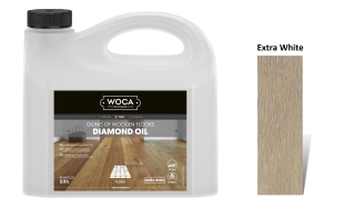 Alyva medinėms grindims Woca Daimond Oil Extra White, 2,5 L