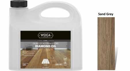 Alyva medinėms grindims Woca Daimond Oil Sand Grey, 2,5 L