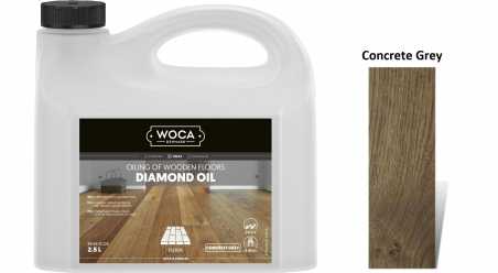Alyva medinėms grindims Woca Daimond Oil Concrete Grey, 2,5 L