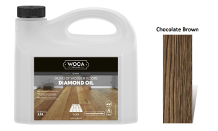 Alyva medinėms grindims Woca Daimond Oil Chocolate Brown, 2,5 L