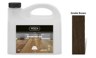 Alyva medinėms grindims Woca Daimond Oil Smoke Brown, 2,5 L